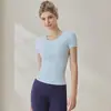 Roupas de Yoga para Mulheres 2026 Novo Estilo com Bojos, Camiseta de Manga Longa com Costas Bonitas, Manga Curta, Top para Treino de Pilates e Fitness