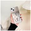 Funda para teléfono Apple 14promax Mirror con diseño de mariposa y línea negra para iPhone 15, resistente a caídas y con todo incluido.