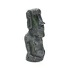 Estátua de Pedra da Ilha de Páscoa Resina Paisagismo Caixa de Répteis Caixa de Répteis Aquário Decoração Paisagismo Retrato Moai Paisagismo