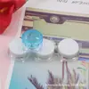 Caixa de embalagem de teste para viagem caixa de creme facial 5G frasco de creme amostra frasco quadrado rosa amostra de joia para unhas caixa plástica