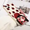 Comercio Exterior Más Vendido Funda Roja con Rubor para Niña Linda para Apple 17 Pro iPhone 18/15 Funda de Silicona