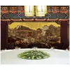 Mural de pared de tela para arquitectura antigua 8D, pintura del río Qingming, papel tapiz para hotel, restaurante, decoración de restaurante de hot pot, papel tapiz de fondo