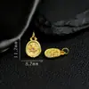 Acessório Pingente Oval com os Quatro Animais Sagrados, Banhado a Prata S925 com Técnica de Ouro Antigo, Joias DIY, Acessório Versátil Estilo Chinês Original