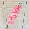 Set de Boda de Phalaenopsis Francesa de 9 Cabezas de Película Impresa en 3D Decoración para el Hogar Flor Artificial Arreglo Floral para Hotel Flor Transfronteriza