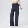 Pantalones de Yoga Sueltos Transfronterizos para Mujer, Cintura Alta para Entrenamiento de Pilates, Secado Rápido para Fitness y Running, Pierna Ancha
