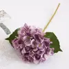 Buquê de Flores Artificiais de Hortênsia Estilo Europeu para Decoração de Cena, Flores de Hortênsia Realistas de Alta Qualidade para Casamentos, Flores Artificiais