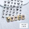 Adesivo de unha em relevo novo desenho animado parchal dog nail art adesivo pequena bola de carvão 5d estéreo em relevo adesivo de unha ponto atacado