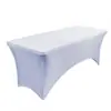 Fundas de mesa elásticas hechas a medida, manteles de alta gama para hoteles y restaurantes, decoraciones para bodas y banquetes, fundas de mesa rectangulares gruesas y cubiertas para barras de bar