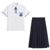 Traje de Uniforme de Verano de Manga Corta con Plisados de Órgano de la Escuela Secundaria Nanchuan Uniforme de Escuela Secundaria Uniforme de Clase Ropa para Foto de Graduación