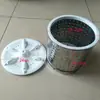 Máquina de Lavar de Tanque Único Pato Pequeno Cesto de Desidratação de Aço Inoxidável, Cesto de Drenagem, Cesto de Centrifugação, Disco Pulsador, Tábua de Pressionar Roupas