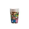 Platos de Papel para Fiesta de Cumpleaños de Mario, Servilletas de Papel, Manteles, Set de Fiesta Temática de Juegos de Mario Más Vendido en Amazon