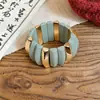 Pulsera Redonda de Acrílico Estilo Europeo Sentido del Diseño Moda de Nicho Pulsera Sencilla Personalidad Exagerada Sensación de Alta Gama Joyería para Manos