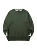 Ropa Vintage Yidao Otoño 2026 Nuevo Estilo Suéter de Bloques de Color con Media Botonadura y Cuello Redondo para Hombre, Tejido de Punto Retro con Puño de Falso Dos Piezas