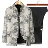 Traje Tang de alta calidad para hombres de mediana edad y mayores, colección otoño 2026, conjunto retro de estilo chino para hombre, atuendo de abuelo, chaqueta para hombre