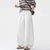 Pantalones deportivos largos casuales tipo jogger de peso pesado estilo americano con patchwork, para hombre, modernos, nuevos, de corte recto ancho, holgados