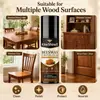 KineShineX Cera de Abejas Abrillantador de Muebles para Mesas, Sillas, Gabinetes y Pisos de Madera - Limpieza, Pulido, Mantenimiento y Protección Contra Grietas por Sequedad