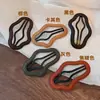 Grampo de Cabelo Nuvem de Couro Vazado Estilo Coreano para Mulheres, Presilha para Parte de Trás da Cabeça, Presilha BB, Elegante Presilha para Franja Lateral, Acessório de Cabelo