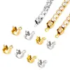 En stock Suministro Accesorios de Acero Inoxidable Hebilla de Cadena de Garra Juego de Juntas Hebilla de Garra de Zirconia Hebilla de Cierre de Extremo de Pulsera DIY
