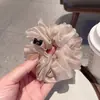 Scrunchies de Malha Bolha Coreanos para Mulheres Laços de Cabelo Exquisitos de Alta Qualidade Scrunchies de Organza Elástico Acessórios de Cabelo