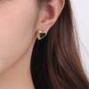 Pendientes colgantes de amor con diseño de nicho estilo Ins, de acero inoxidable, con diamantes en forma de corazón, pendientes avanzados al por mayor