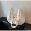 Bolso de mano de nicho transfronterizo, bolso de hombro de gran capacidad, bolso cruzado de compras para estudiantes, bolso ligero y portátil para hacer dumplings.