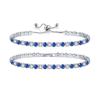 Europa e Estados Unidos cor popular zircônia garra corrente pulseira feminina diamante completo corrente tênis Amazon grego explosões temu atacado