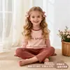 Venta de liquidación: Conjunto de ropa interior térmica de algodón puro para niños para otoño e invierno, ropa de estar unisex para bebé, tops y pantalones de otoño, pijamas para niños