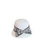 Sombrero de Cuenca Clásico de Cuadros con Lazo Estilo Japonés Sombrero de Paja Retro Artístico Estilo Hepburn Sombrero Casual de Verano para Mujer con Protección Solar