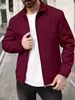 Nuevo Cárdigan de Waffle con Bolsillo y Solapa Ajustado para Hombre de Primavera y Otoño Chaqueta Abrigo con Solapa para Hombre