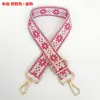 Correa de Bolso Ancha de 3.8 cm Correa de Hombro Jacquard Colorido Lona de Diamante Accesorios Correa de Bolso de Hombro Único Cruzado Correa de Bolso para Mujer