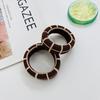 Banda de goma para la cabeza para mujer, muy elástica y duradera, para celebridades de Internet, cuerda gruesa para el cabello, cuerda simple para el cabello, anillo para el cabello negro