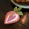 Presilha de Garra de Morango Doce Fofa Divertida Série de Frutas Acessórios de Cabelo Elegante Versátil Presilha para Parte de Trás da Cabeça Penteado Presilha de Tubarão Mulheres