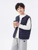 Chaleco Ligero Cálido Forrado de Polar para Niños 26 Novedades Otoño/Invierno Ropa Exterior Unisex para Niños Medianos/Mayores Capa Interior Cálida Engrosada Moderno