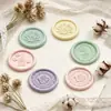 Sello de Cera con Relieve Artístico Floral de Latón Macizo Sello de Cera Patrón de Flor Sello para Diario de Boda Venta al por Mayor