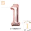 Comercio Exterior Nuevo Modelo 32 pulgadas Versión Americana Mediano Digital Globo de Película de Aluminio Tapa Dura 80cm Oro Rosa Decoración de Fiesta de Cumpleaños