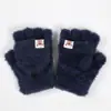 Guantes de medio dedo con envío gratuito, otoño e invierno, a la moda, nuevos y cálidos, gruesos, de terciopelo de visón de imitación para estudiantes.