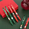 Caneta de Gel de Desenho Animado Criativa para Presente de Natal, Caneta Pressão de Tinta Preta Criativa, Caneta para Assinatura, Material Escolar para Estudantes