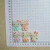 Gato Grande Lindo Estampado de Mariposa Translúcido Dibujos Animados Accesorios Material para Manualidades DIY Pegamento en Crema Pegatinas para Funda de Teléfono