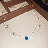 Gipsófila~Collar Redondo de Zirconia y Perlas con Cuentas de Doble Capa, Sensación de Lujo Ligero y Gama Alta, Nuevo Modelo 2026 Cadena para Clavícula