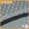 Tapete de areia para gatos de Velcro EVA de camada dupla Tapete anti-respingo de vazamento de areia Tapete de controle de areia Tapete anti-take-out para gatos