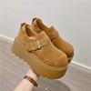 Explosiones altura pequeña 7cm zapatos de suela gruesa Birkenneth zapatos de una sola capa para mujer 2025 primavera nuevos mocasines vintage combinan con todo