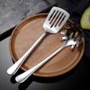 Espátula Mini para Exteriores de Acero Inoxidable 304 Cuchara Ranurada Espátula para Freír Espátula para Polvo Utensilios de Cocina Espátula Cuchara Espátula Cuchara Set de Utensilios de Cocina