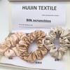 Em estoque 3,5cm seda de amoreira anel de cabelo de intestino grosso não machuca o cabelo cor sólida atacado seda 19mm joias fofas acessórios de cabelo