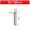 Acero inoxidable 304 extensión de doble cabeza de rosca externa 50/60/70/80/90mm tubería redonda extendida conector de tubería de agua de rosca externa
