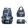 Mochila escolar de grande capacidade Harry Potter masculina e feminina estudantes do ensino fundamental e médio estudantes do ensino médio mochila de três peças hogworth