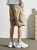 Shorts Casuais de Cinco Pontos Versáteis de Trabalho Retrô Estilo Japonês Soltos de Perna Reta Tendência Nova Transfronteiriça 2026 para Homens