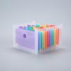 Carpeta de acordeón arcoíris A6 mini de tres lados transfronteriza con 13 compartimentos, gran capacidad, cordón, portarrecibos, en stock