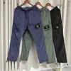 Calça Casual de Trabalho Leve com Cordão e Bolsos Múltiplos ao Ar Livre com Cintura Elástica - Marca Stone Cross-Border