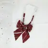 Flor Pluma Raíz Mango Largo Joker Escuela para Hjk Japonés Color Sólido Corbata de Moño Femenina Licencia Graduación Ropa Académica Rayado Estilo Campus