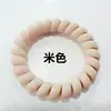 Punto escarchado mate línea telefónica Anillo para el pelo color gelatina cuerda de teléfono cabeza de cuerda Anillo de cuero coreano Joyería para el pelo al por mayor